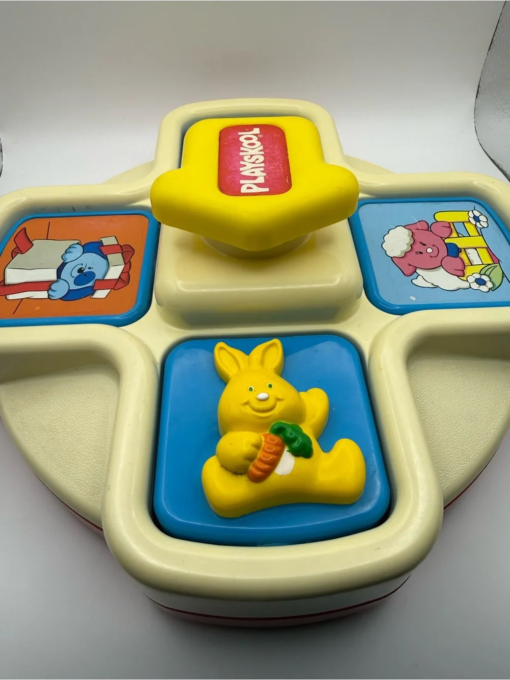 90s Vintage Playskool Peek N’ Pop Flip Toy #5127 Tested! Learning Toy Rare